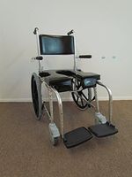 GO-Anywhere Commode 'n Shower Chair - Self-Propel Black Upgrade 1-5/8" Cushions