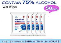 Alcohol Detergent Wipes,Prep Pads 75% Alcohol Wet Wipes Soft Alcohol Wipes