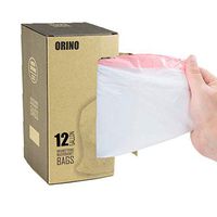 Dobee 12 Gallon Customized Trash Bag Drawstring Garbage Bags Ultra Strong Odor Control Acid Resistant Code J Compatible 45L 0.85 mil 21.46x30.71" (54.5x78cm) (50 Counts)