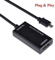 Micro USB to HDMI, MHL to HDMI converter, Micro USB to HDMI Adapter, Micro USB to HDMI Converter with Video Audio Output, MHL HDTV Adapter 1080P View HD Videos from Mobile Phone to TV