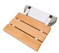 XH Foldable Bath Chair Loadable 551lb, Base Aluminum Alloy Solid Wood Panel Plastic Decoration, Suitable for Elderly Disabled Pregnant Women and Adults