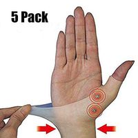 Gel Wrist Support Braces,ASDOMO 5PCS Gel Carpal Tunnel Wrist Braces,Gel Wrist Splint Brace Great for Women & Men Tenosynovitis, Typing, Wrist & Thumb Pain, Rheumatism, Arthritis