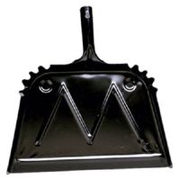 Impact Products 4216-90 16" Black Metal Dust Pan - Quantity 8