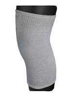 uxcell Unisex Soft Stretchy Compression Kneecaps Adjustable Knee Pads Socks Medium Gray