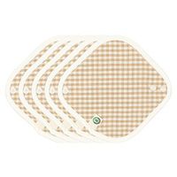 think ECO [5-Pads] Organic Reusable Cotton Cloth Panty Liner Pads, Menstrual Liner Pads, Sanitary Napkins, Five Pads Set (Daily Liner, XXS)