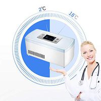 Portable Insulin Cooler,Refrigerated Box,Small Mini Drug Refrigerator(White) 21010695mm