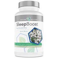 SleepBoost, Rem Sleep Supplement, with L-Theanine, Melatonin, Valerian, Jujube, Reishi, Wulinshen, 90 Capsules, Bottled in California, Vegan