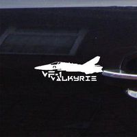 Robotech Vf 1 Valkyrie Anime Auto Decor Window Car Art MacBook Wall Art Wall Car Decoration Home Decor Laptop Helmet Notebook Decal Sticker Adhesive Vinyl Die Cut White Bike