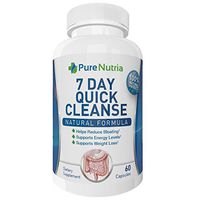 7 Day Quick Colon Cleanse Detox for Weight Loss - Extra Strength Gut Cleanser - Give Your System A Digestive Refresh, Reduce Bloating and Increase Energy Levels - Fast Acting - 60 Capsules