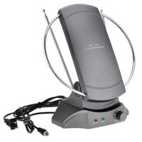 Marketworldcup-50+ MILE DIGITAL INDOOR/OUTDOOR TV ANTENNA HDTV DTV HD VHF/UHF-Silver Gray