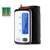 Blood Pressure Monitor Cuff Upper Arm. ALPHAGOMED BP Monitor Integration Large LCD Back-lit Display, 2 Users 180 Sets Memory