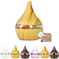Fantastick 7 Color Night Light Wood Grain Humidifier Ultrasonic Essential Oil Diffuser