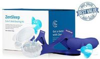 ZenSleep 5 in 1 Anti Snoring Solution Kit. Get The All- in-One System, with Everything You Need to Stop snoring! Stop snoring Today! Free Yourself from Heavy snoring.