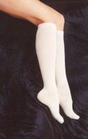 Light Surgical Support Knee High Stockings 18mmHg Compression, Open Toe (Beige, XX-Large)