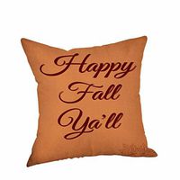 Howstar Fall Pillowcase Home Sofa Decorative Linen Square Pillow Cover 18 x 18 (B)