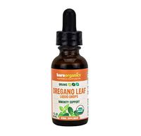 BareOrganics Oregano Leaf Liquid Drops, 1 Ounce (Organic)