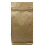 Ziplock Bag, Kraft Paper Zipper Vertical Bag for Torn Bags of Dry Food, Thick and Durable, Press Sealed Bag Pack of 50 (Item_Package_Quantity : 50, Size : 4.72x8.67+2.36 inch)