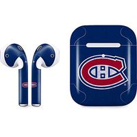 Skinit Decal Audio Skin for Apple AirPods with Wireless Charging Case - Officially Licensed NHL Montreal Canadiens Distressed Design