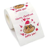Bravo Sport Merry Christmas Toilet Paper, Highly Collectible Novelty Toilet Paper Funny Gag Gift for Christmas Stocking Stuffers Party Favors