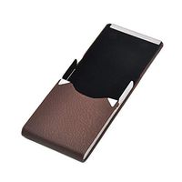 Iuhan  Leather Cigarette Case Holder Big Sale, Leather Cigar Cigarette Tobacco Pocket Box Storage Case Holder Wallet (Brown)