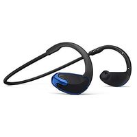 Sports Bluetooth Headphone Sweatproof, Wireless Headset for Running Over ear Earphone Neckband Earbuds Secure Fit for Runner and Workouts, Hands Free for All Bluetooth Devices. (Blue)