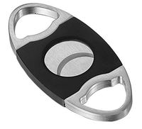 Visol Cornelius Matte Black and Stainless Steel Double Guillotine Cigar Cutter
