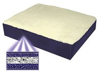 Wheelchair Cushion Fleece Covered Memory Gel 16"X18"X3.5"