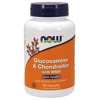 NOW Supplements, Glucosamine & Chondroitin with MSM, Joint Health, Mobility and Comfort*, 90 Capsules