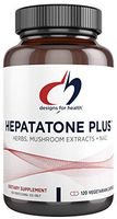 Designs for Health Liver Support Capsules - Hepatatone Plus with NAC, Milk Thistle + Mushroom Extracts (120 Capsules)