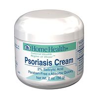 Home Health Psoriasis Cream - 2% Salicylic Acid, 2 oz - Relieves Itching, Redness & Irritation from Dandruff & Seborrheic Dermatitis, Moisturizes Dry Skin - Non-GMO, Paraben-Free