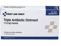 First Aid Only™ Triple Antibiotic Ointment Packets, 0.5 Gram, Box of 12