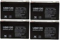 Universal Power Group 6V 12Ah UB6120 F1 Battery - 4 Pack