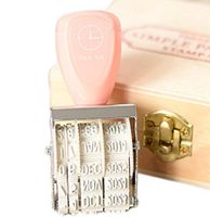 Easy Grip Adjustable Date Stamper 4 Bands, Pink