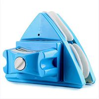 QUANOVO Glass Wiper Magnetic Window Cleaner for Double Glazed Windows 5-Gears Adjustable Magnetic Glider Washing Glass Fit to 4-38Mm Window Thickness for Xmas Home Improvement,Blueb