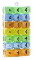 Pill Organizer, Medicine Organizer, Vitamin Organizer (Weekly - 3 Compartment) (828)