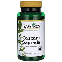 Swanson Cascara Sagrada 450 Milligrams 100 Capsules
