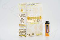 Bundle - 2 Items - Full Box Organic Wraps BANANAGOO - Tobacco Free, Vegan, Non-GMO Rolling Paper Wraps with Patriot Disposable Lighter