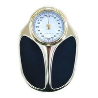 Lcxliga Mechanical Analog Bathroom Scale - Healthy Weight Scale,Oversized Analog Dial,Easy to Read,Measures Weight 440 Lbs (Color : White)