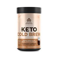 Ancient Nutrition KetoCOLDBREW Energy Elixir Powder, 20 Servings, Keto Diet Supplement, MCTs from Coconut, Coffee Beans, Energy Booster…