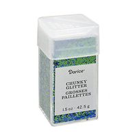 Darice 30029648 Chunky Mermaid Blue, 1.5 Ounces Glitter