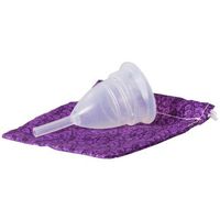 Menstrual Cup with Collapsible Holding Tray