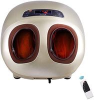 Giantex Foot Massager with Heat, Shiatsu Kneading Rolling Massager Fit for Big Feet, Air Compression, 5 Massage Modes, LCD Display& Remote Control