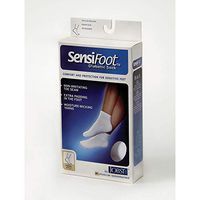 JOBST Sensifoot Closed Toe Crew Socks, Brown, Small