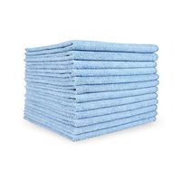 Arkwright Smart Choice Microfiber Cleaning Cloths 12 Pack (16 x 16 in, Blue)