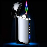 Easter Onsales!!!, Gift Box Cigarettes USB Charging Rechargeable Flameless Collectible Lighter, Color Black, Kitchen Dining Bar Accessories Decorations Gifts