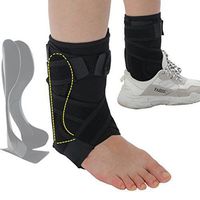 Rigid Ankle Brace Stabilizer,Medical Grade&FDA Approved Ankle Support w/Rigid Stay,Nonslip Strap Compression Ankle Wrap Protection for Ankle Pain Relief,Injury Prevent - R/L Foot,Men or Women