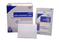 Non-Adherent Surgical Pads 3" x 4". Case of 1200 Absorbent Sterile Dressings for Wound site Protection. Easy to Remove. Can be Cut. Single use. Latex-Free.