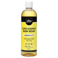 Fuller Brush Super Strength Dish Soap – Economical – Use Much Less – for Dishes, Glasses, Silverware, Utensils, Pots, Pans, Countertops, Tables – Invigorating Fragrance (Lemongrass)