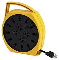 Alert Stamping 6000-25g 25 Foot Extension Cord Reel with 4 Outlets