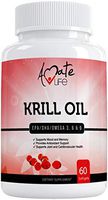Krill Oil Supplement with Omega 3, 6 & 9, EPA, DHA Supports Memory, Joint & Health, Brain Functions No Fishy Smell Non-GMO & Made in The USA 60 Softgels by Amate Life